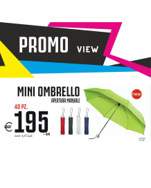 Promo view - Mini ombrello apertura manuale (40 PZ)
