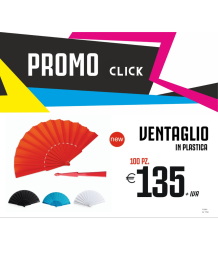Promo click - Ventaglio in plastica (100 PZ.)