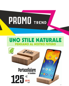 Promo trend - Portacellulare in bamboo (100 PZ.)