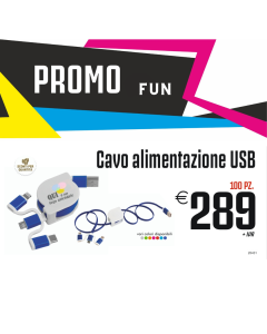 Promo fun - Cavo alimentazione USB (100 PZ.)