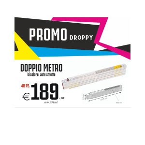 Promo droppy - Doppio metro bicolore (48 PZ.)