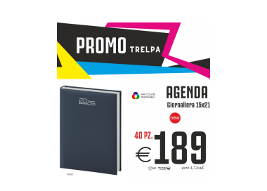 Promo Trelpa - Agenda giornaliera 15x21 (40 PZ.)