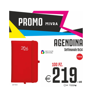 Promo Mivra - Agendina settimanale 9x14cm (100 PZ.)