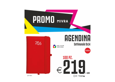 Promo Mivra - Agendina settimanale 9x14cm (100 PZ.)