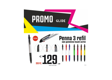 Promo glide - Penna 3 refil (200 PZ.)