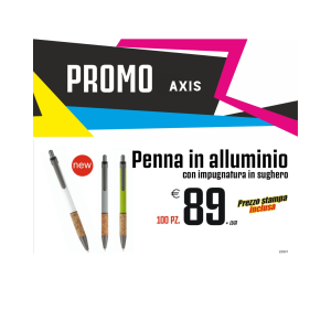 Promo axis - Penna in alluminio (100 PZ.)