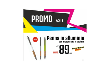Promo axis - Penna in alluminio (100 PZ.)
