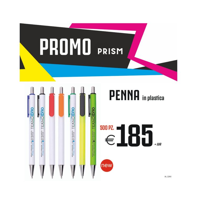 Promo prism - Penna in plastica (500 PZ)