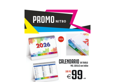 Promo nitro - Calendario da tavolo 16x14,5 (100 PZ.)