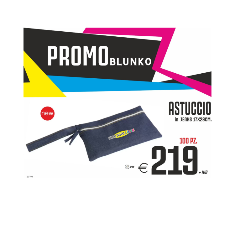 Promo blunko - Astuccio in jeans 17x29cm (100 PZ.)