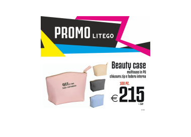Promo litego - Beauty case Multiuso in PU, chiusura zip e fodera interna (100 PZ.)