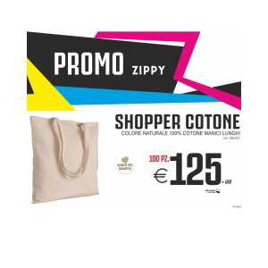 Promo zippy - Shopper cotone (100 PZ.)