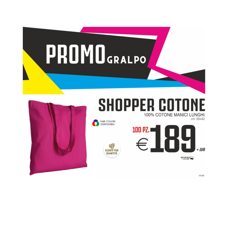 Promo gralpo - Shopper cotone di diversi colori (100 PZ.)