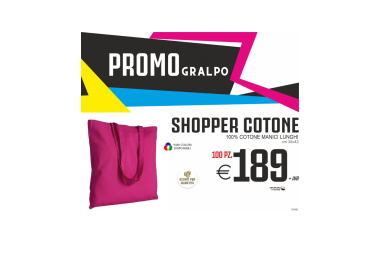 Promo gralpo - Shopper cotone di diversi colori (100 PZ.)