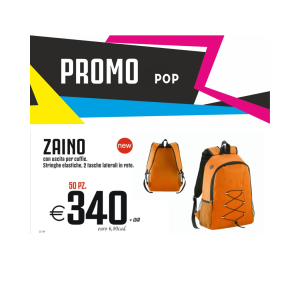 Promo pop - Zaino con uscita per cuffie (50 PZ.)