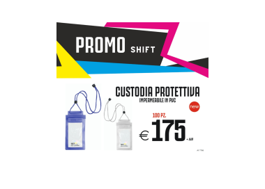 Promo shift - Custodia protettiva impermeabile in PVC (100 PZ.)