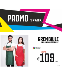 Promo spark - Grembiule Lungo con tascone (20 PZ.)