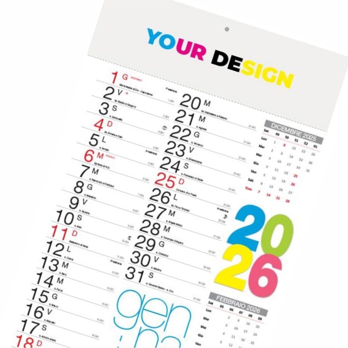Calendari da muro e tavolo personalizzati | Stampiglio